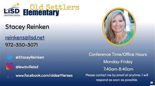 Mrs. Reinken's info. 